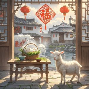 未羊衔春