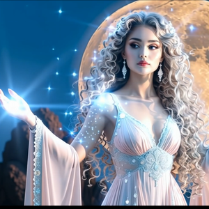 Moon Goddess 🪷⚪🪷 by rosiegemini