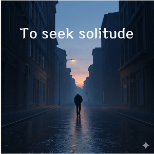 To seek solitude