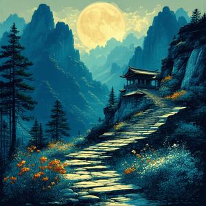 题孤山寺山石榴花示诸僧众