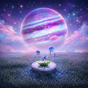 blue flowers in your room