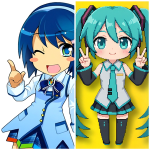 Xow Pixel Chibi Miku Matrix