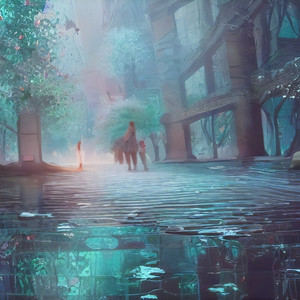 一吻天荒晚夜微雨问海棠