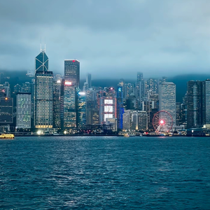 夜晚城市的风景