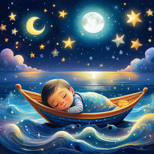 El Bebé Duerme En Relajante Armonía