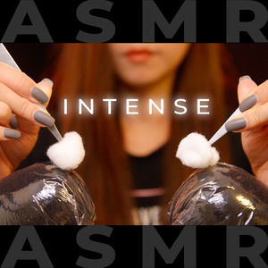 Cotton Balls Over Plastic Wrap