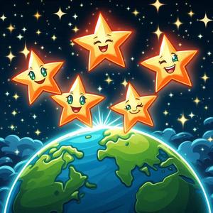 Estrellitas juguetonas - musica infantil para niños