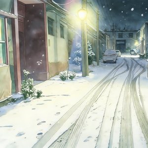 冬雪的巷口