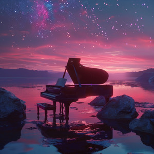 Ondas Melódicas Del Prisma En Piano