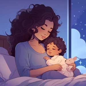 夜の抱擁で眠りに落ちる