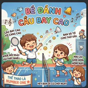 Bé Đánh Cầu Bay Cao