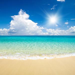 Piano Relaxing Music (Beach Waves Sounds)