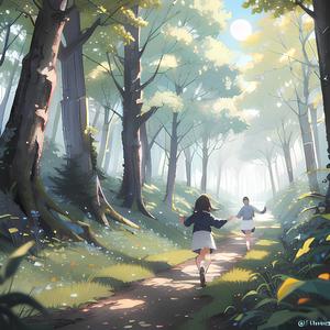 光る森をぬけて