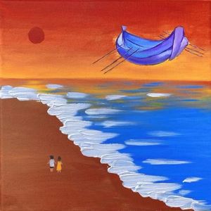 穿睡衣看海的姑娘