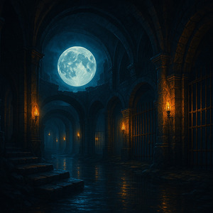 ダンジョンの下の月