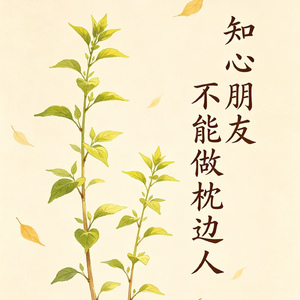 知心朋友不能做枕边人