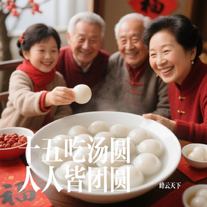 十五吃汤圆人人皆团圆