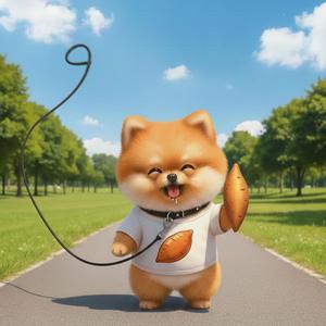 강아지 산책로 지배자