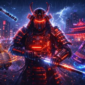Neon Katana (AI Drum'n'Bass mix by RoSS)