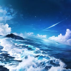 昼夜交织起落潮