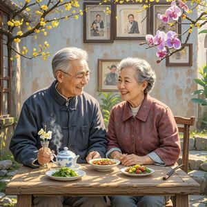 少年夫妻老来伴-五月薇语