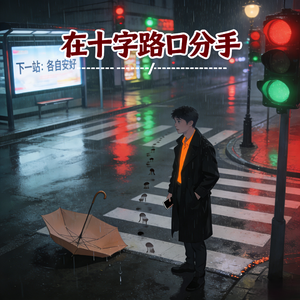 在十字路口分手