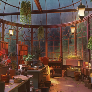 Rain on Window (Greenhouse Ambience)