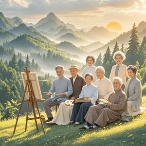 画友相伴山水间
