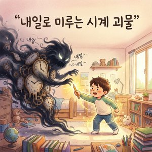 내일로 미루는 시계 괴물