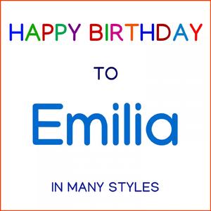Happy Birthday To Emilia - Hard Rock