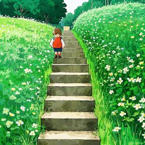 一步一步走过昨天我的孩子气