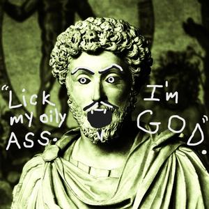 STONED (Marcus Aurelius carried on his Calpurnius Piso family habit of writing while ruling. He was 'Apuleius' and 'Lucian' and 'Aulus Gellius.' He was also Pope Soter. His grandfather, Fabius Justus Piso, wrote the NT books of both John and James.)