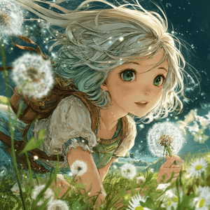 春風の中のいたずら