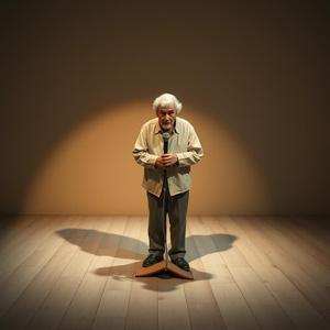 노래하는 백발 할아버지