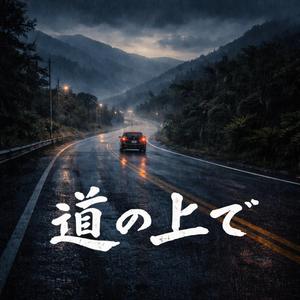 道の上で