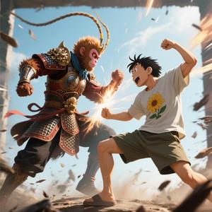Monkey King VS Kikujirō孙悟空大战菊次郎