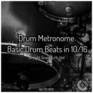 120 Bpm Straight 10/16 Drum Beat (Odd Time Signature Drum Track)