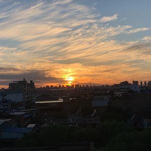 夕阳下的城市