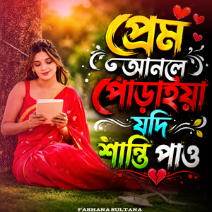 প্রেম আনলে পোড়াইয়া যদি শান্তি পাও।