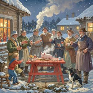 腊月杀猪宴-刘雨晨