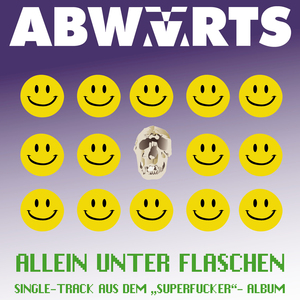 Allein unter Flaschen