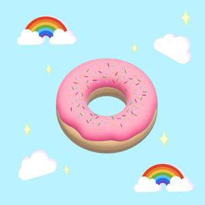 비행하는 꿈을 꾸는 도넛