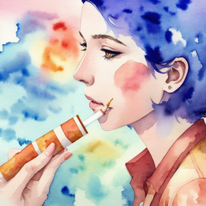 朝露のコスモス