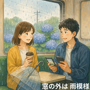 窓の外は 雨模様