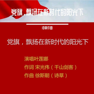 党旗，飘扬在新时代的阳光下