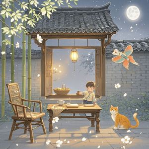 檐下灯暖