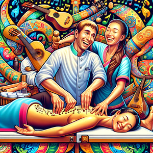 Четырёхрукие частушки (Песни про массаж)