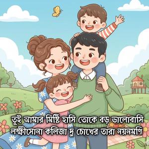 তুই আমার মিষ্টি হাসি তোকে বড় ভালোবাসি লক্ষীসোনা কলিজা দু চোখের তারা নয়নমণি | Tui Amar Misty Hashi Toke Bhalobashi Lokkhisona Kolija Dui Cokher Tara Noyonmoni