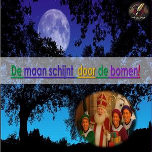 Anno nu zie de maan schijnt door de bomen