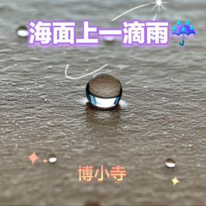 海面上的雨滴